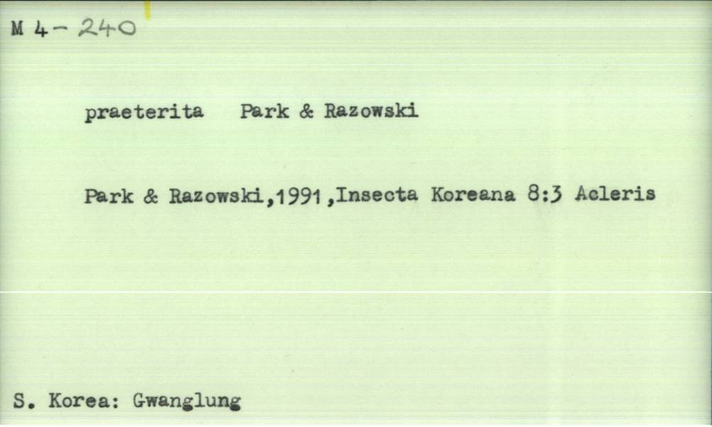 front of card